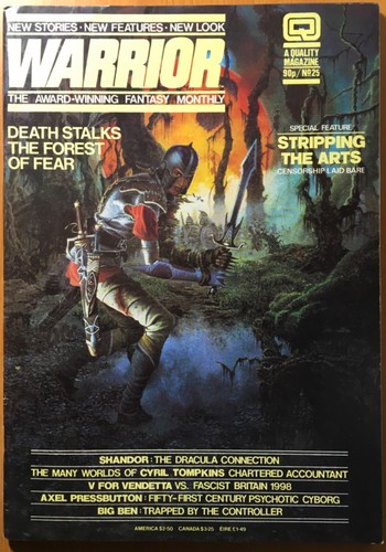 Warrior comic originale - comic, usa